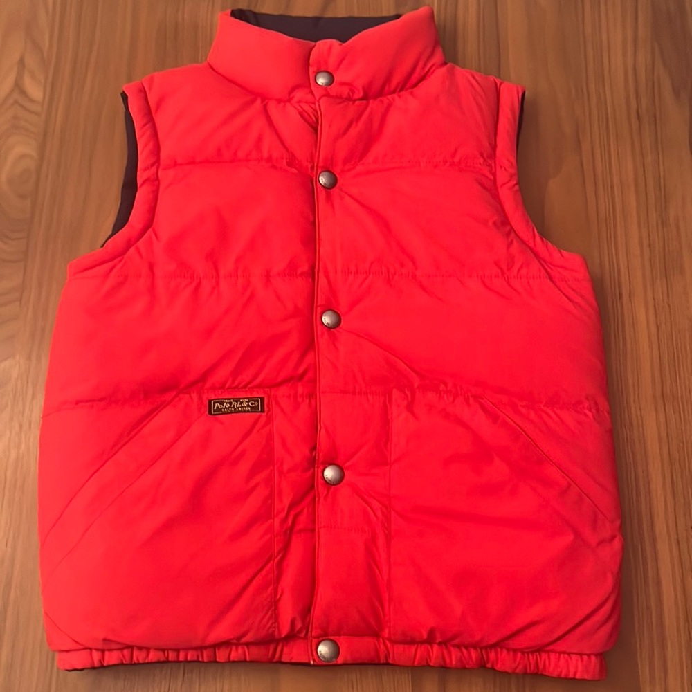 Boys down reversible vest. Great condition. Size 5/6.